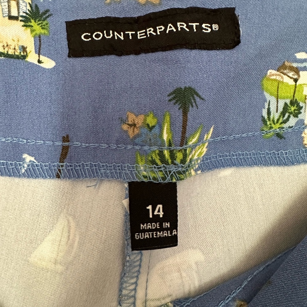 NWT Counterparts Blue Nautical Print Women’s Shorts - Picture 2 of 4